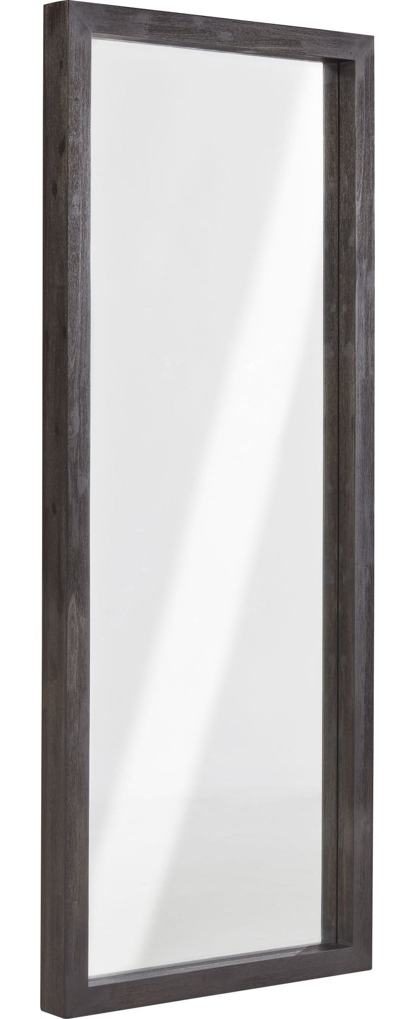 Oxford Floor Mirror in Basalt Grey — on a white background
