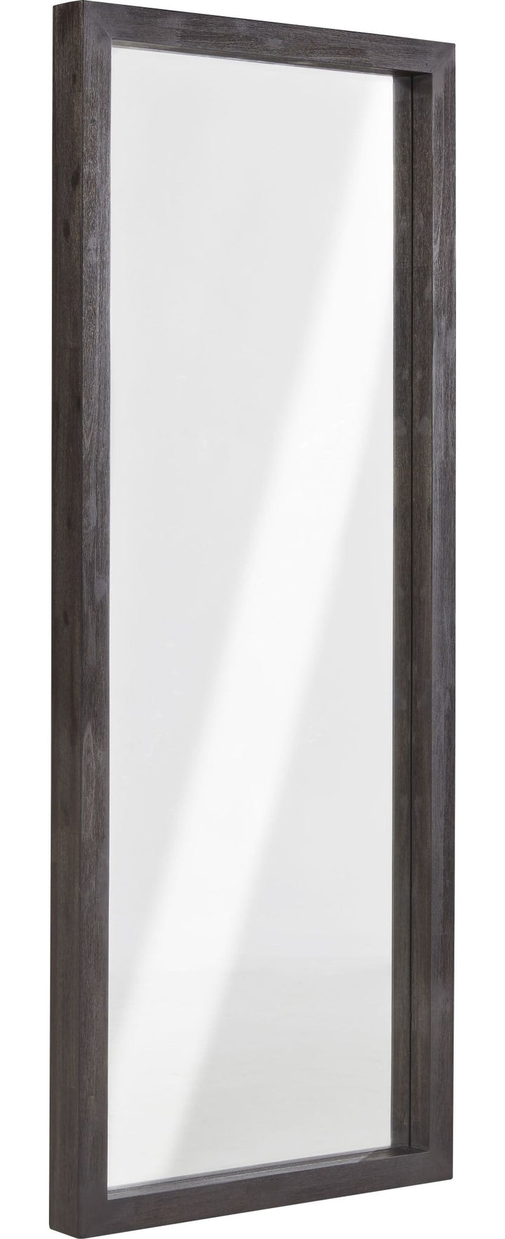 Oxford Floor Mirror in Basalt Grey — on a white background