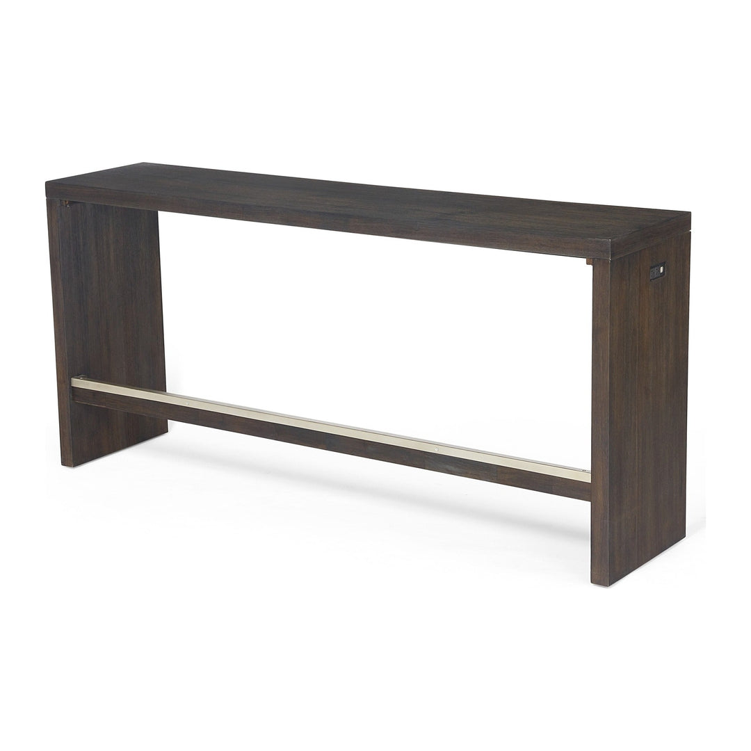 Oxford Gathering Table with USB and Power by Modus in Basalt Grey — product view on a white background