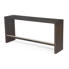 Oxford Gathering Table with USB and Power by Modus in Basalt Grey — product view on a white background