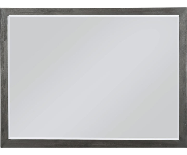 Oxford Mirror in Basalt Grey — on a white background