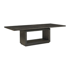Oxford Rectangular Dining Table by Modus in Basalt Grey — on a white background