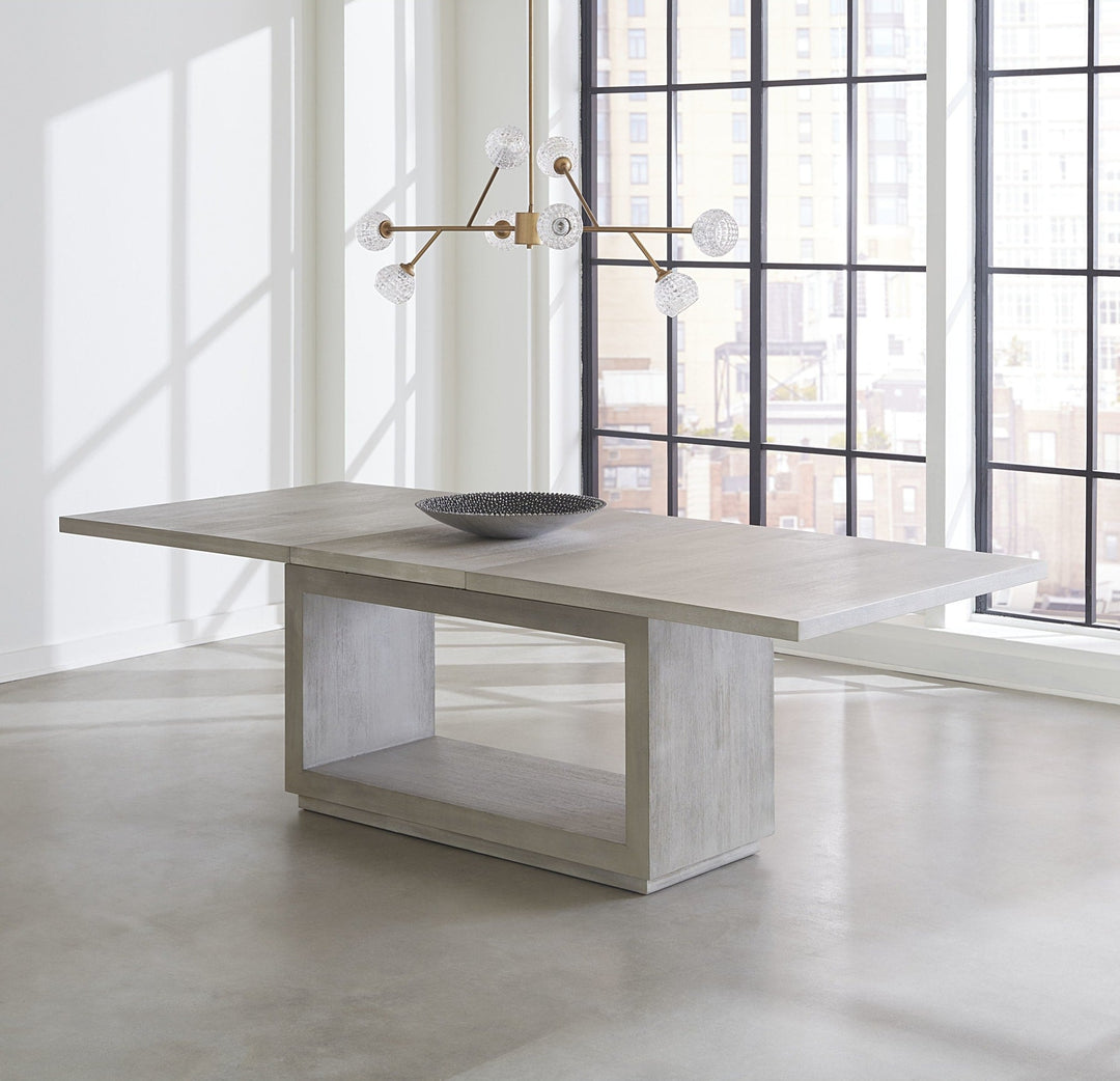Oxford Rectangular Dining Table in Mineral — styled in a dining room