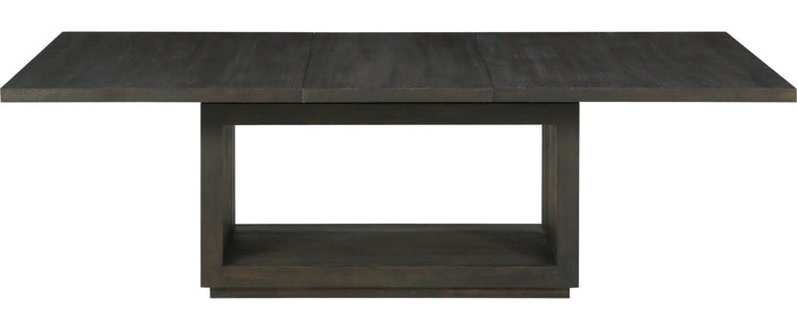 Oxford Rectangular Dining Table in Basalt Grey — on a white background
