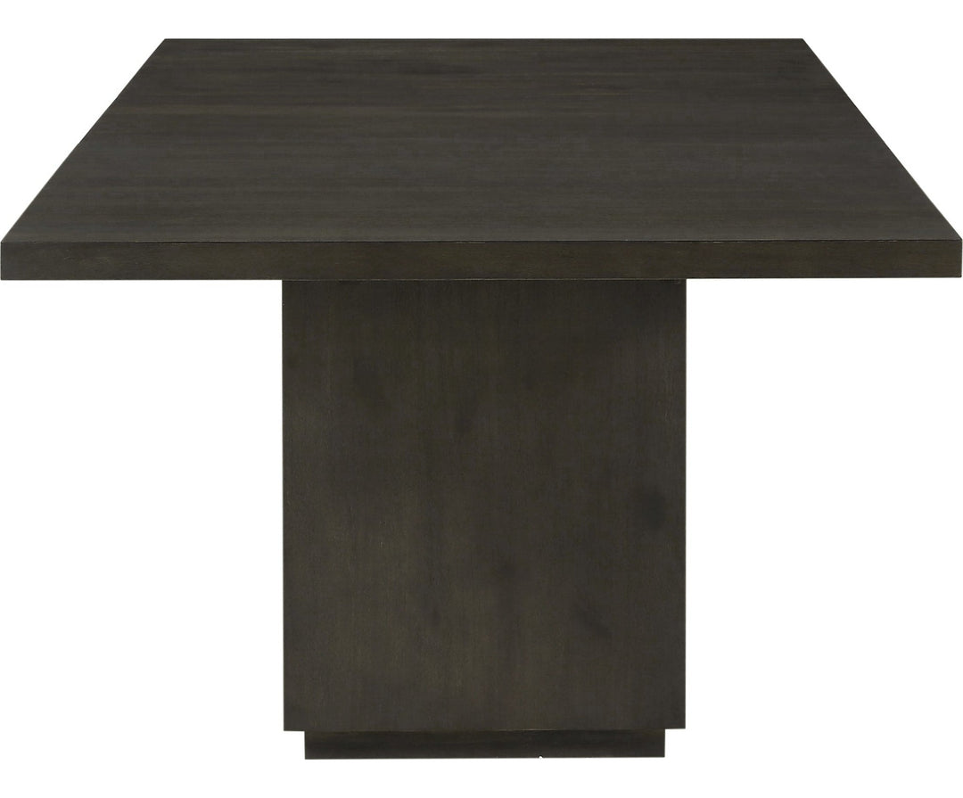Oxford Rectangular Dining Table in Basalt Grey — side view
