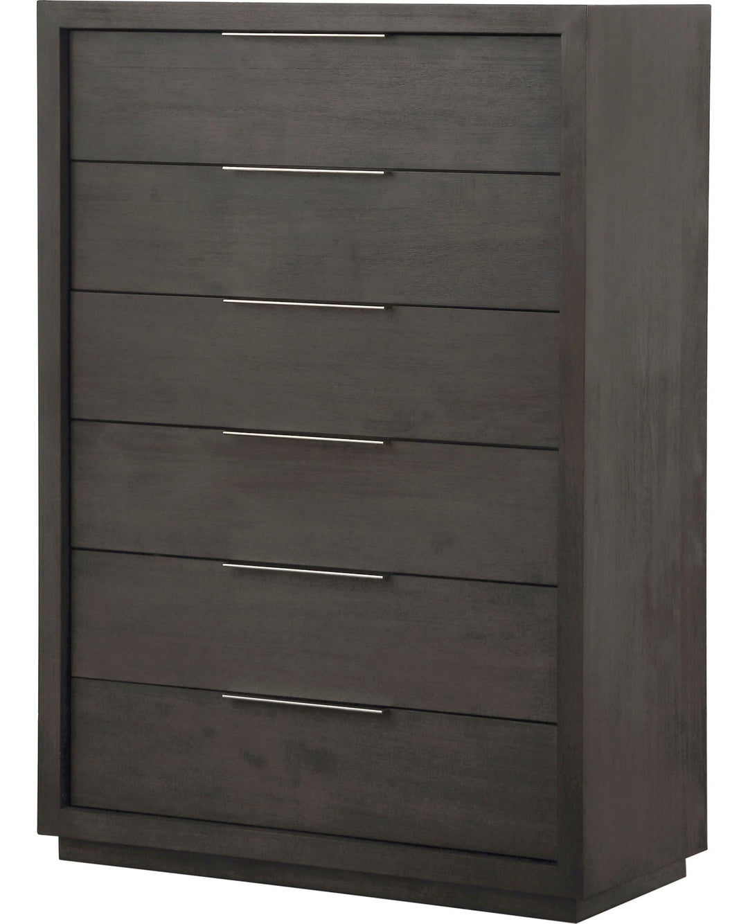 Oxford Six Drawer Chest in Basalt Grey — on a white background