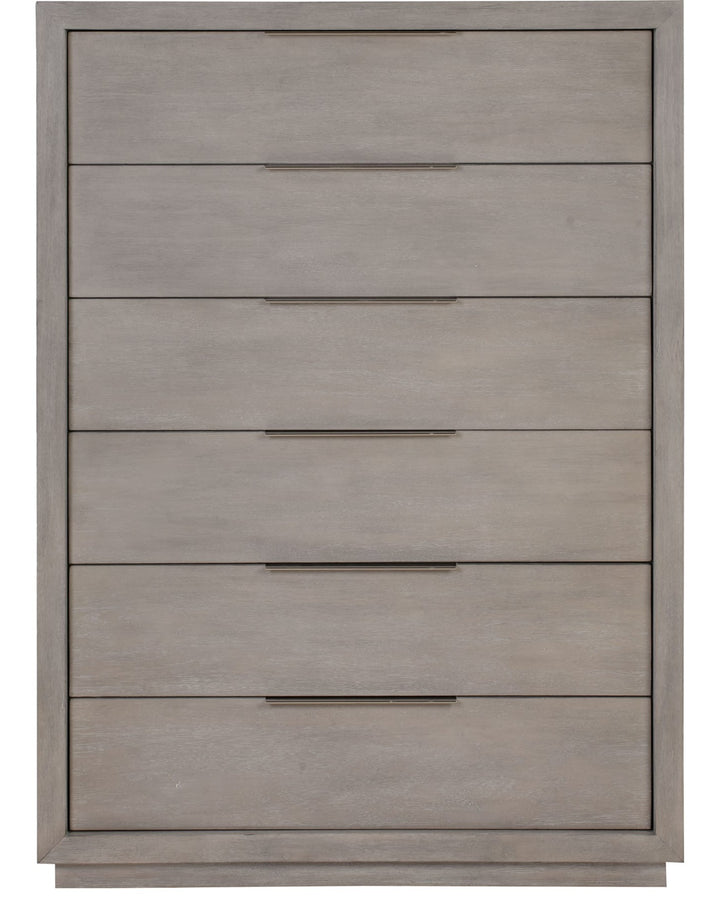 Oxford Six Drawer Chest in Mineral — on a white background