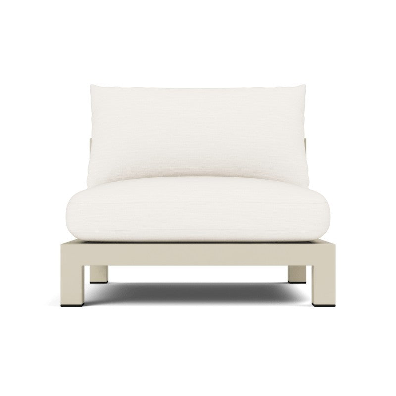 Pacific Aluminum Armless Single by Harbour in Aluminum Bone