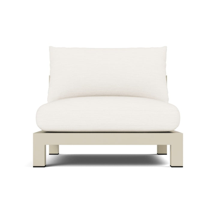 Pacific Aluminum Armless Single by Harbour in Aluminum Bone
