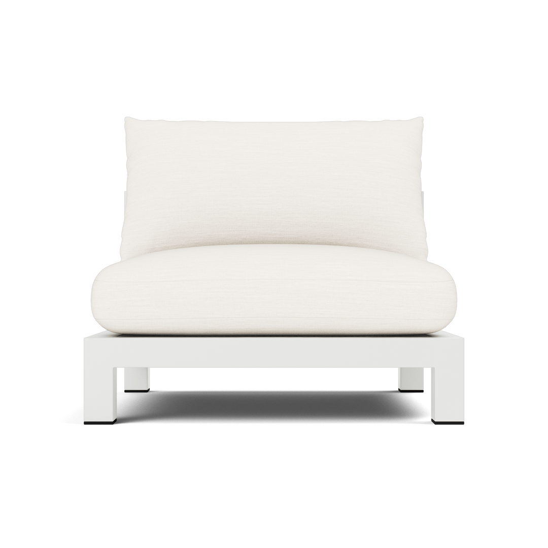 Pacific Aluminum Armless Single by Harbour in Aluminum White