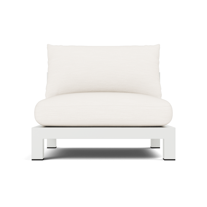 Pacific Aluminum Armless Single by Harbour in Aluminum White