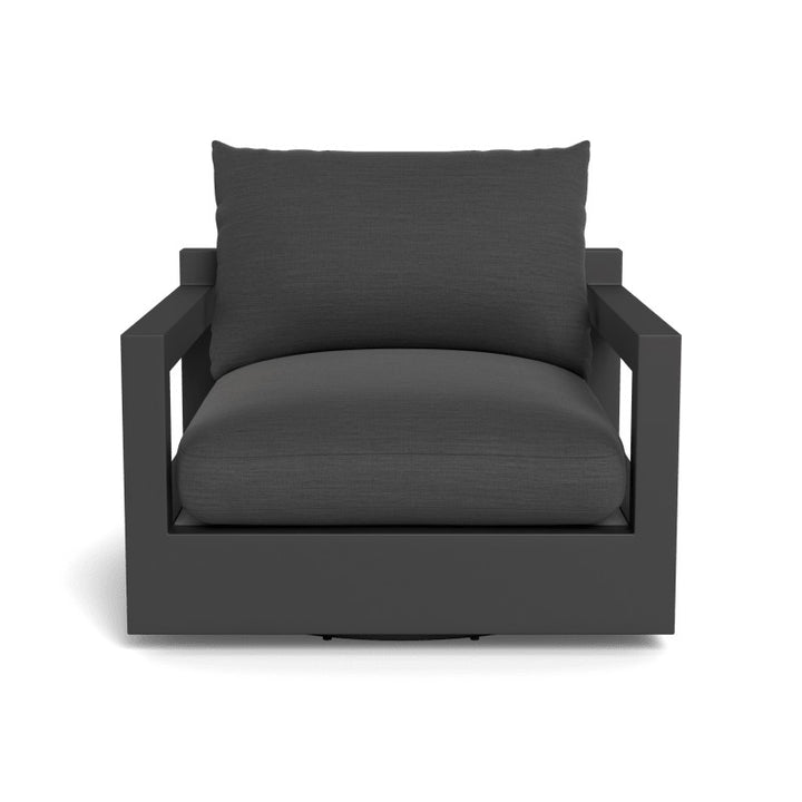Pacific Aluminum Swivel Lounge Chair by Harbour in Aluminum Asteroid