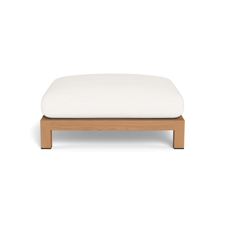 Pacific Teak Ottoman by Harbour detail view 1