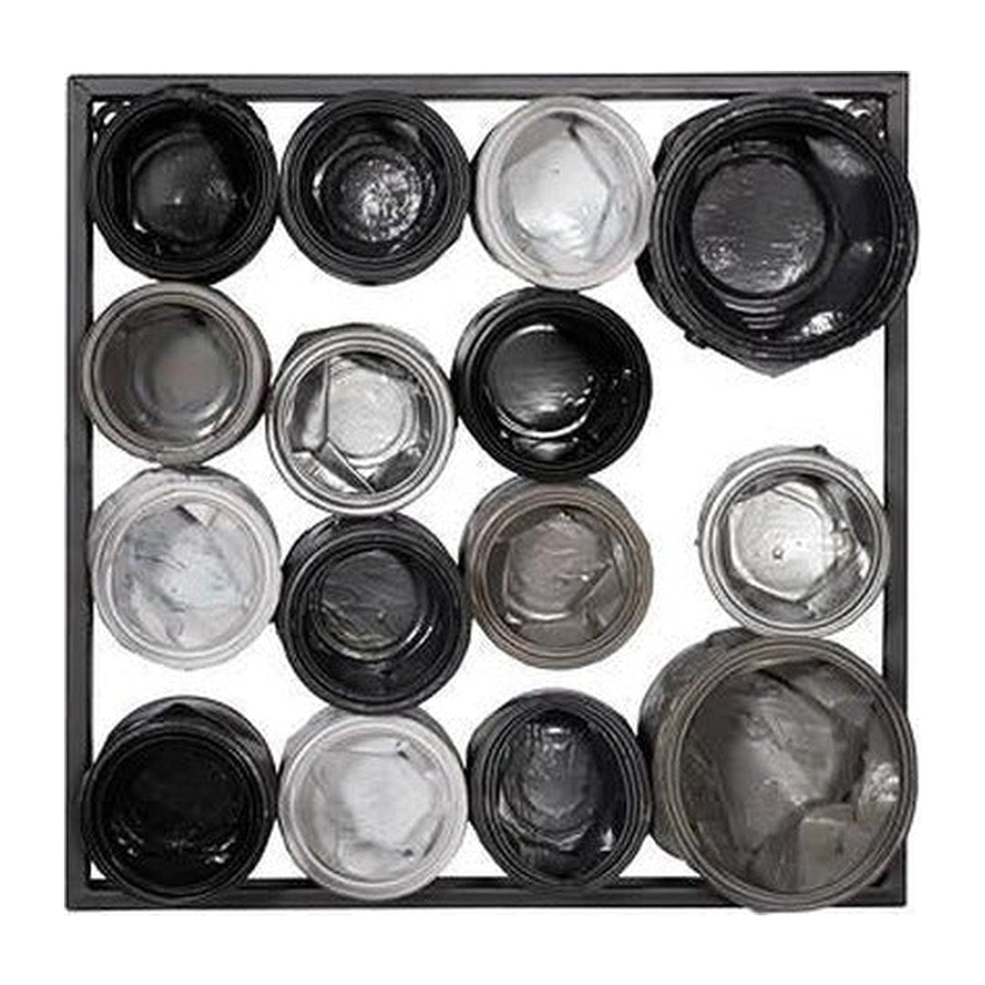 Paint Can Wall Art, Square, Mixed Neutrals, Assorted SM Phillips Collection