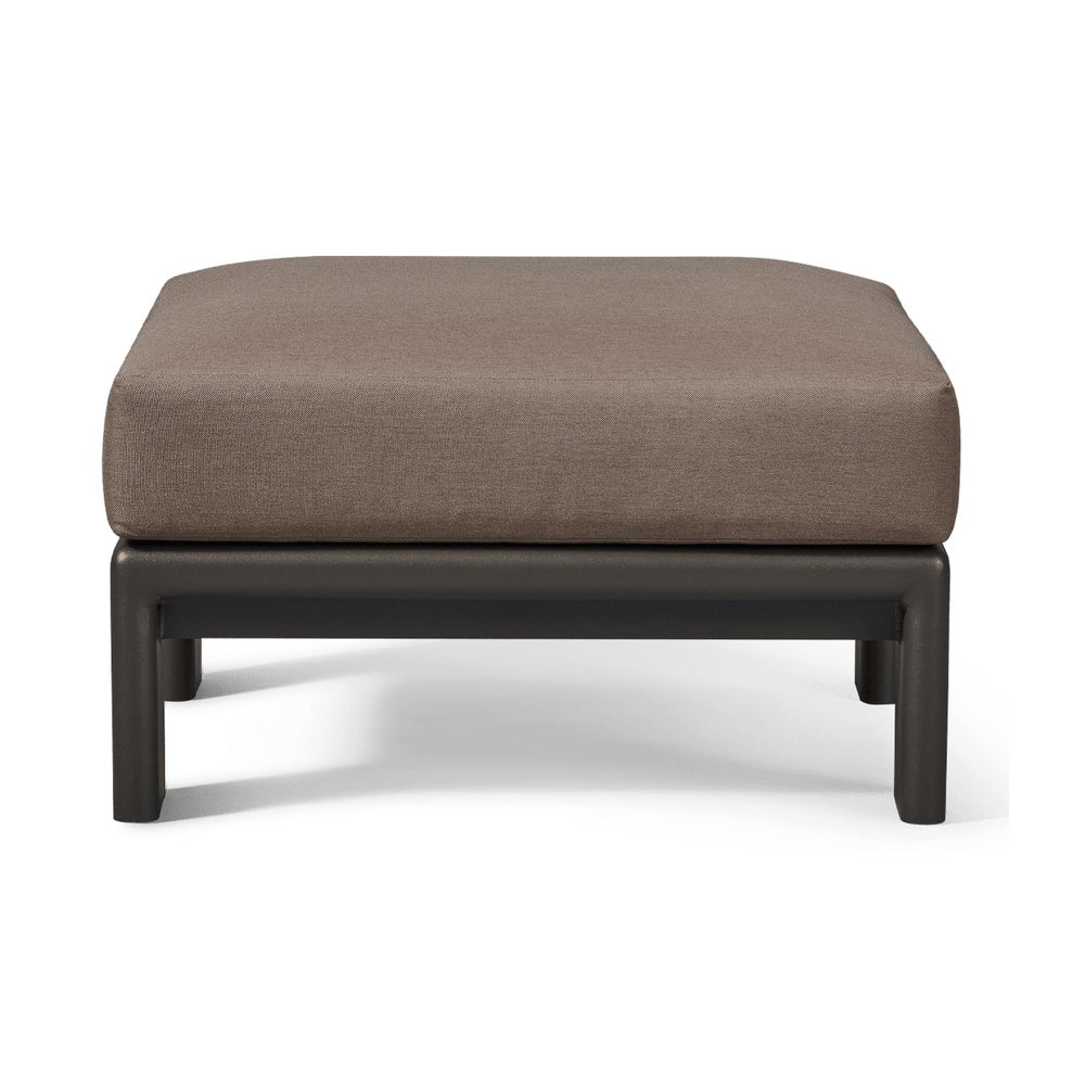 Palm Beach Aluminum Ottoman by Harbour Outdoor — full product view