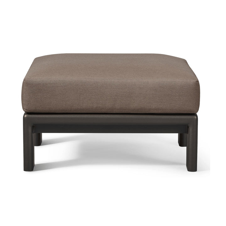 Palm Beach Aluminum Ottoman by Harbour Outdoor — full product view