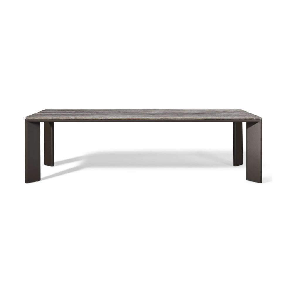 Palm Beach Aluminum Rectangle Dining Table by Harbour Outdoor — full product view