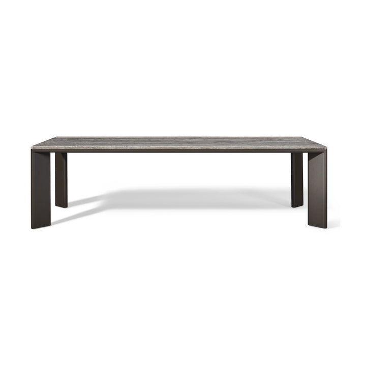 Palm Beach Aluminum Rectangle Dining Table by Harbour Outdoor — full product view