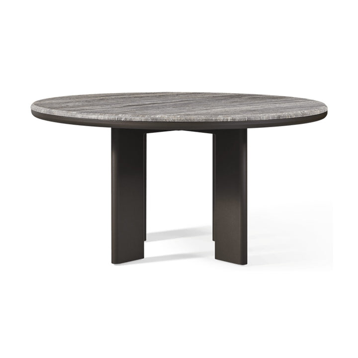 Palm Beach Aluminum Round Dining Table 60" by Harbour Outdoor — full product view