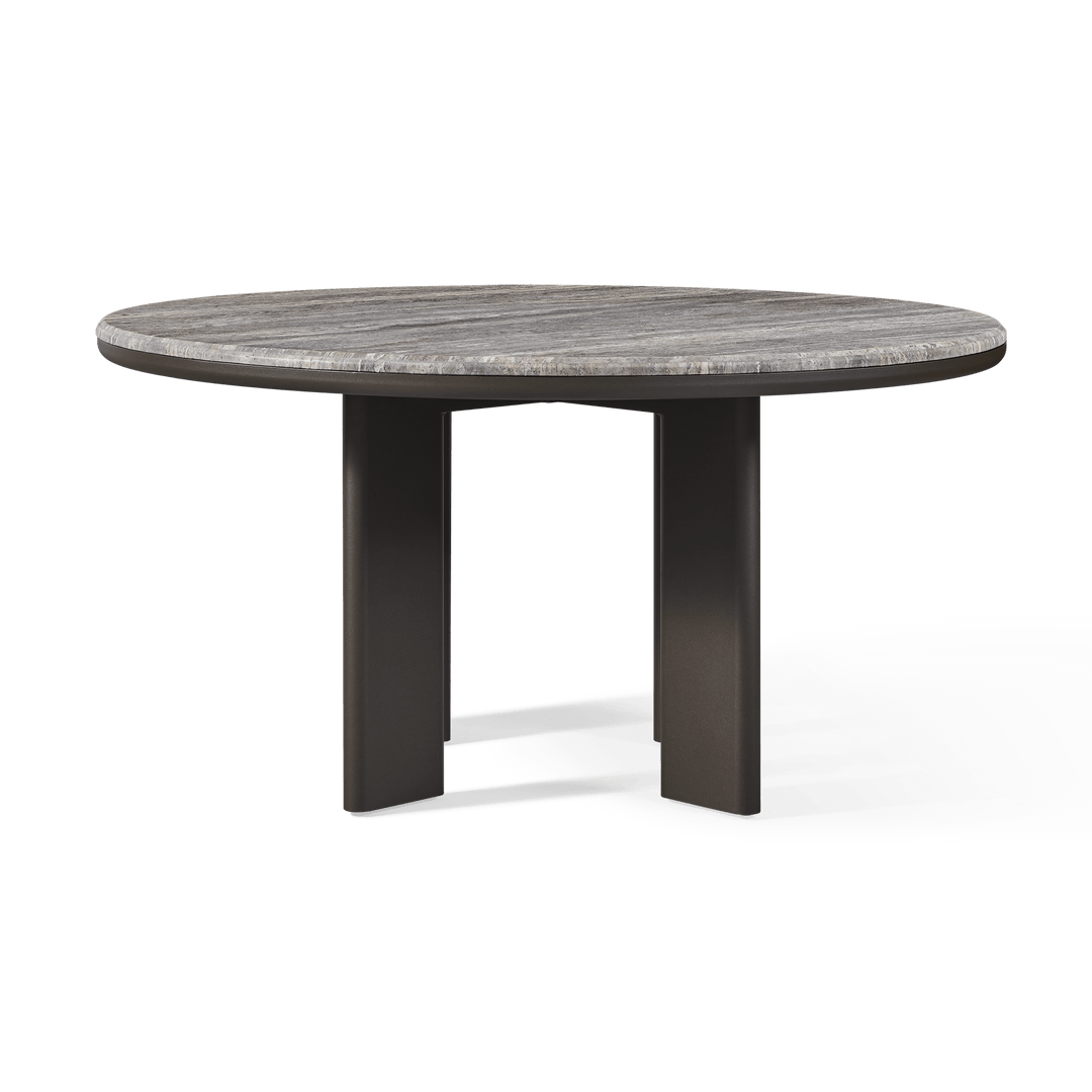 Palm Beach Aluminum Round Dining Table 60" Harbour Outdoor