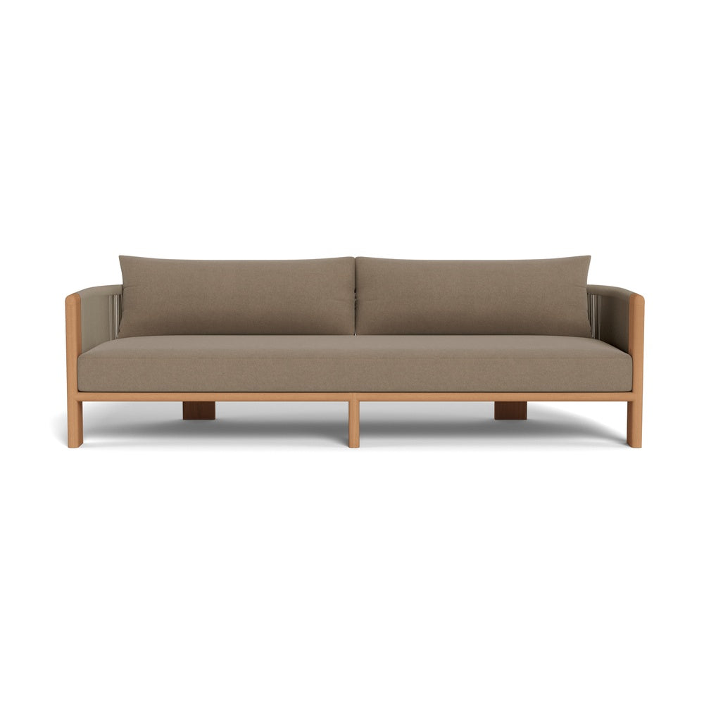 Palm Beach Teak 3 Seat Sofa by Harbour Outdoor — full product view