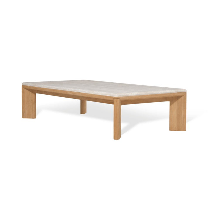 Palm Beach Teak Rectangle Coffee Table by Harbour detail view 1