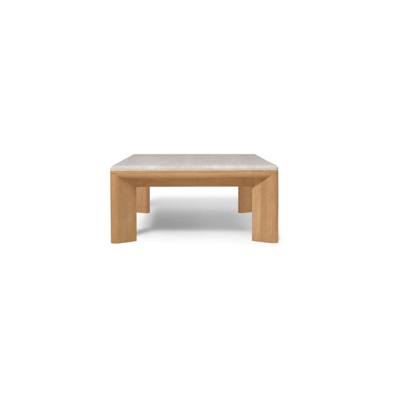 Palm Beach Teak Rectangle Coffee Table by Harbour detail view 2
