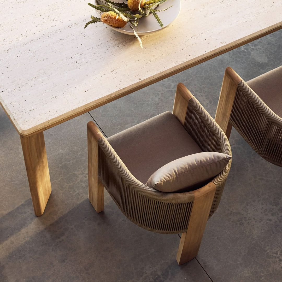 Palm Beach Teak Rectangle Dining Table by Harbour lifestyle 2