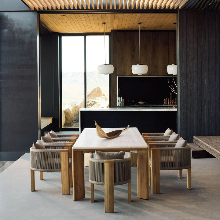 Palm Beach Teak Rectangle Dining Table by Harbour lifestyle 1