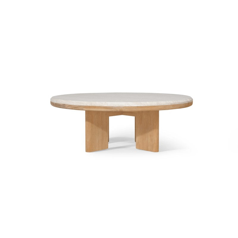 Palm Beach Teak Round Coffee Table by Harbour