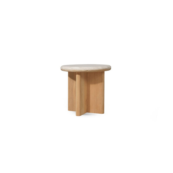 Palm Beach Teak Round Side Table by Harbour detail view 1