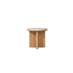 Palm Beach Teak Round Side Table by Harbour in Teak Natural