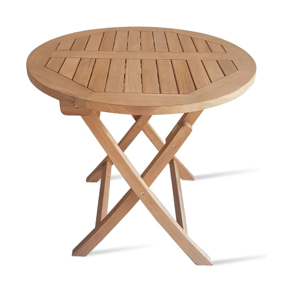 Pamela Round Folding Dining Table by Soho Concept — full product view