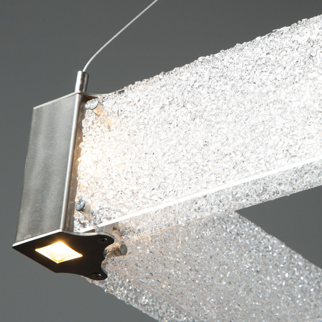 Parallel Linear Chandelier by Hammerton Studio in a styled interior