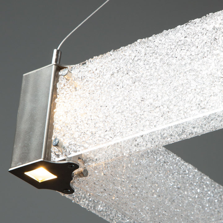 Parallel Linear Chandelier by Hammerton Studio in a styled interior
