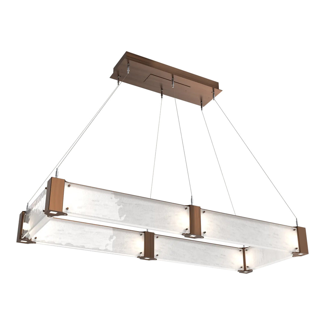 Parallel Linear Chandelier by Hammerton Studio – Medium in Oil-Rubbed Bronze