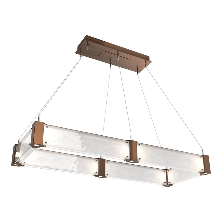 Parallel Linear Chandelier by Hammerton Studio – Medium in Oil-Rubbed Bronze