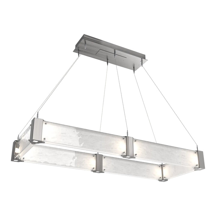 Parallel Linear Chandelier by Hammerton Studio – Medium in Satin Nickel