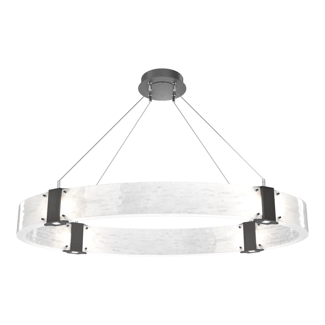 Parallel Oval Chandelier by Hammerton Studio in Graphite