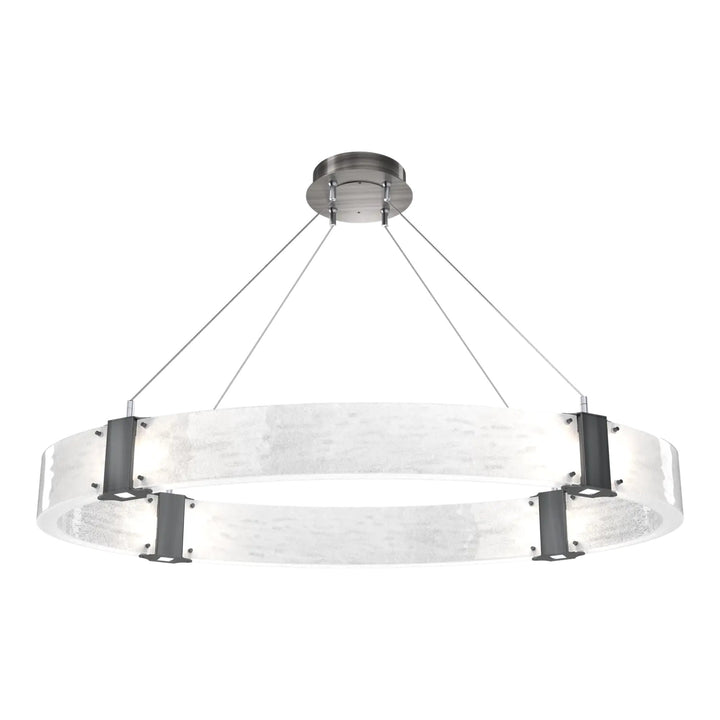 Parallel Oval Chandelier by Hammerton Studio in Gunmetal