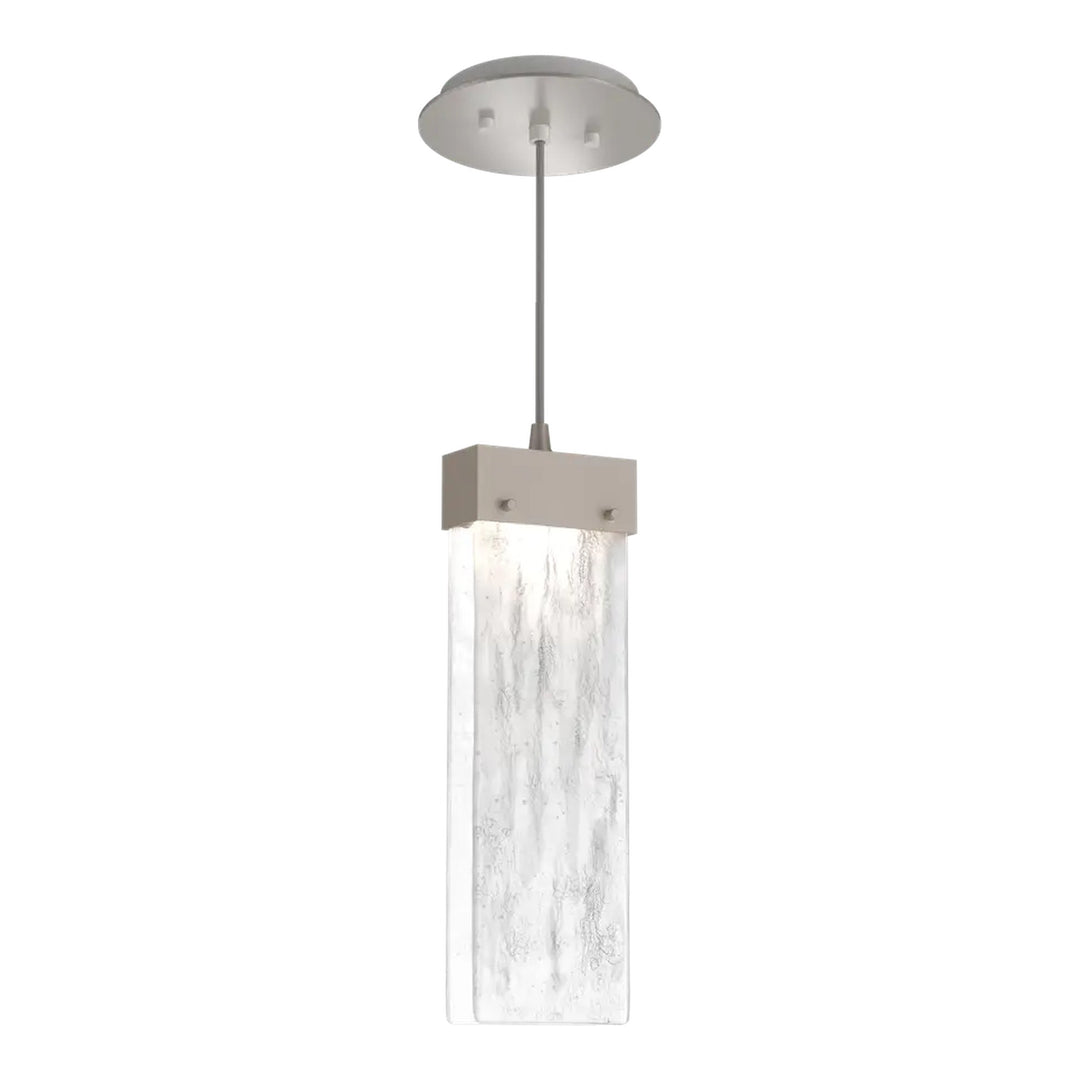 Parallel Pendant by Hammerton Studio in Beige Silver on adjustable cord