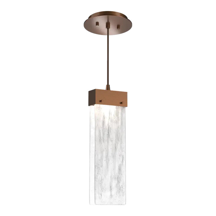 Parallel Pendant by Hammerton Studio in Burnished Bronze on adjustable cord