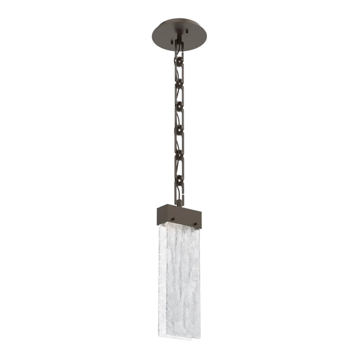 Parallel Pendant by Hammerton Studio in Flat Bronze on Rectangular Chain