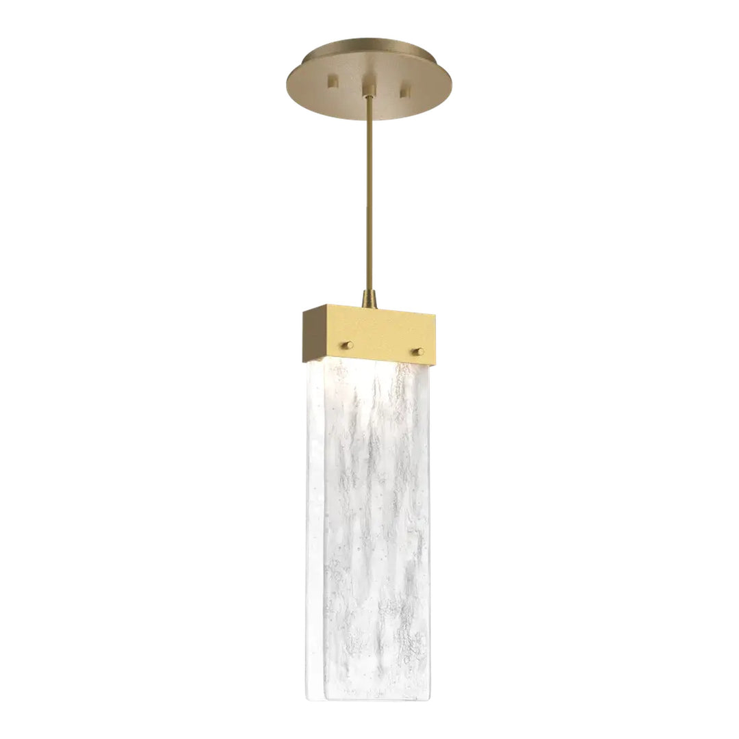 Parallel Pendant by Hammerton Studio in Gilded Brass on adjustable cord