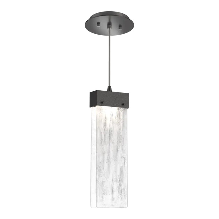 Parallel Pendant by Hammerton Studio in Graphite on adjustable cord