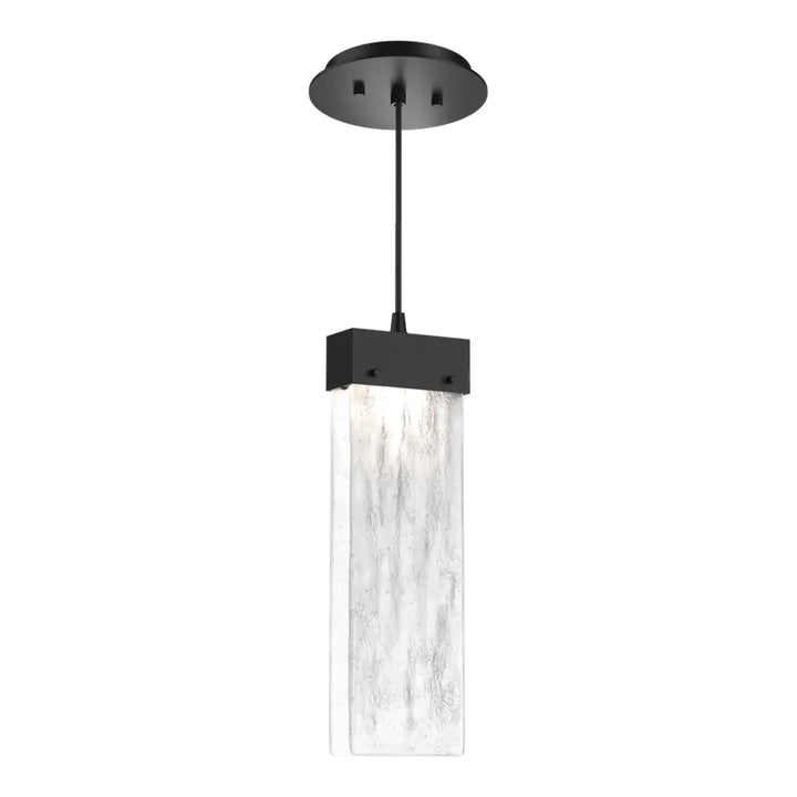Parallel Pendant by Hammerton Studio in Matte Black on adjustable cord