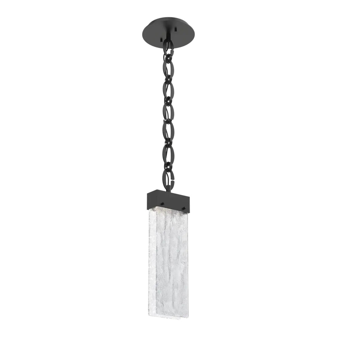 Parallel Pendant by Hammerton Studio in Matte Black on Oval Chain