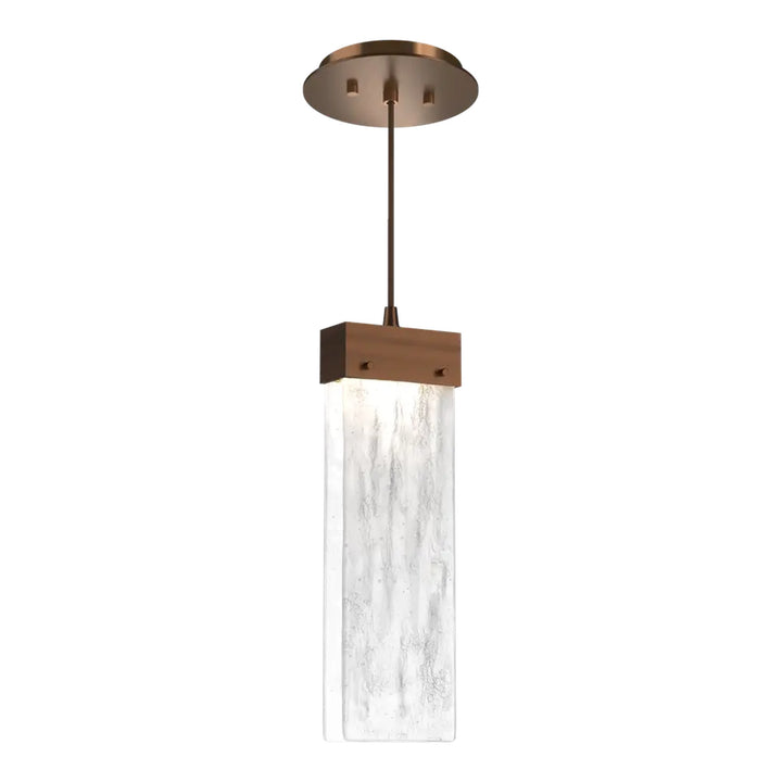 Parallel Pendant by Hammerton Studio in Oil-Rubbed Bronze on adjustable cord