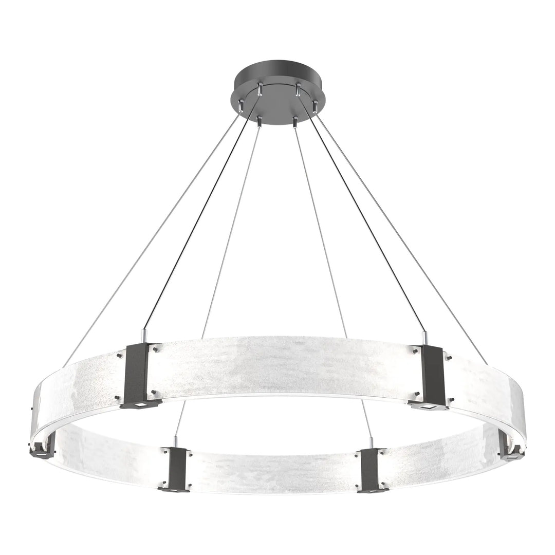 Parallel Ring Chandelier by Hammerton Studio – Large in Graphite