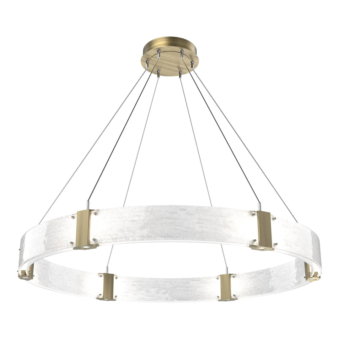 Parallel Ring Chandelier by Hammerton Studio – Large in Heritage Brass